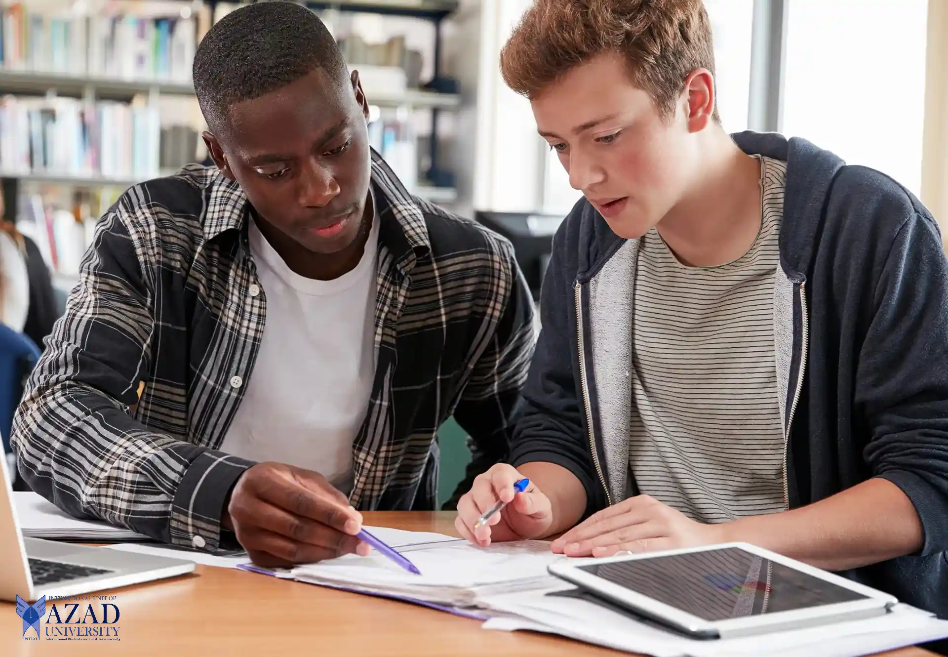 Students exploring the academic excellence at American National College Karaj